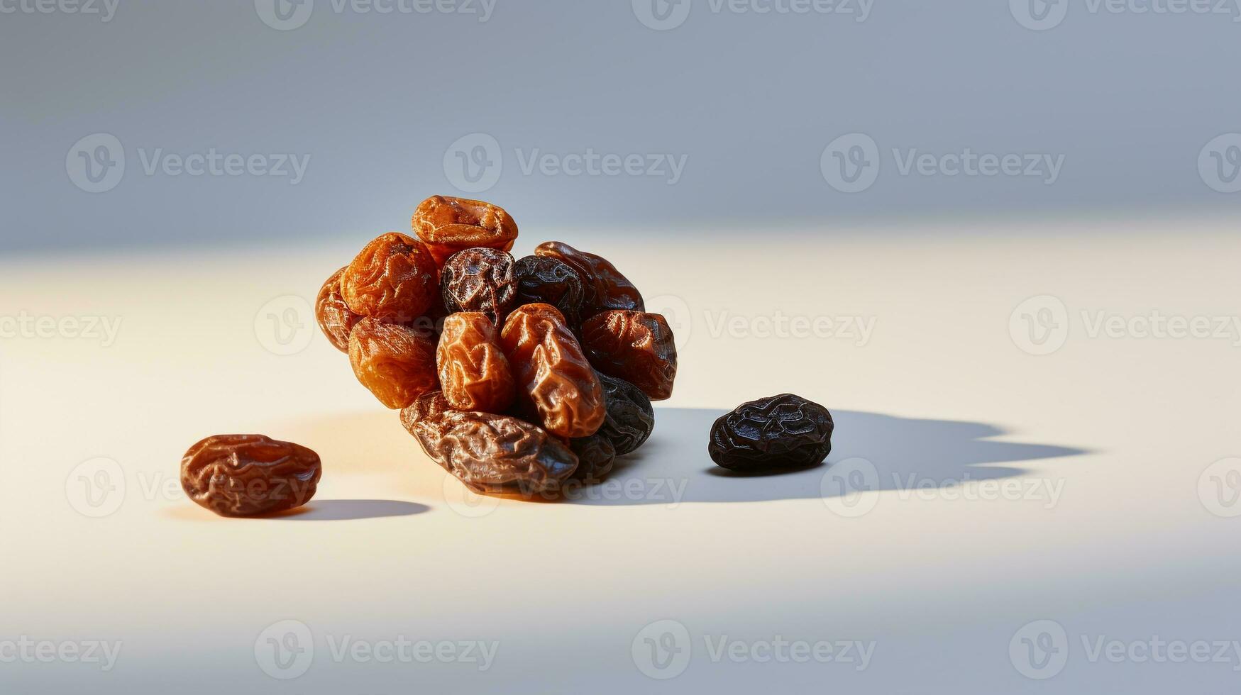 photo de raisin sur une minimaliste tableau. génératif ai