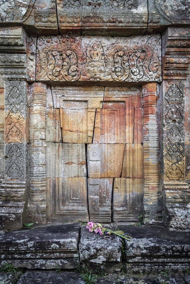 Preah Vihear, l'ancien monument des ruines du temple khmer au Cambodge photo