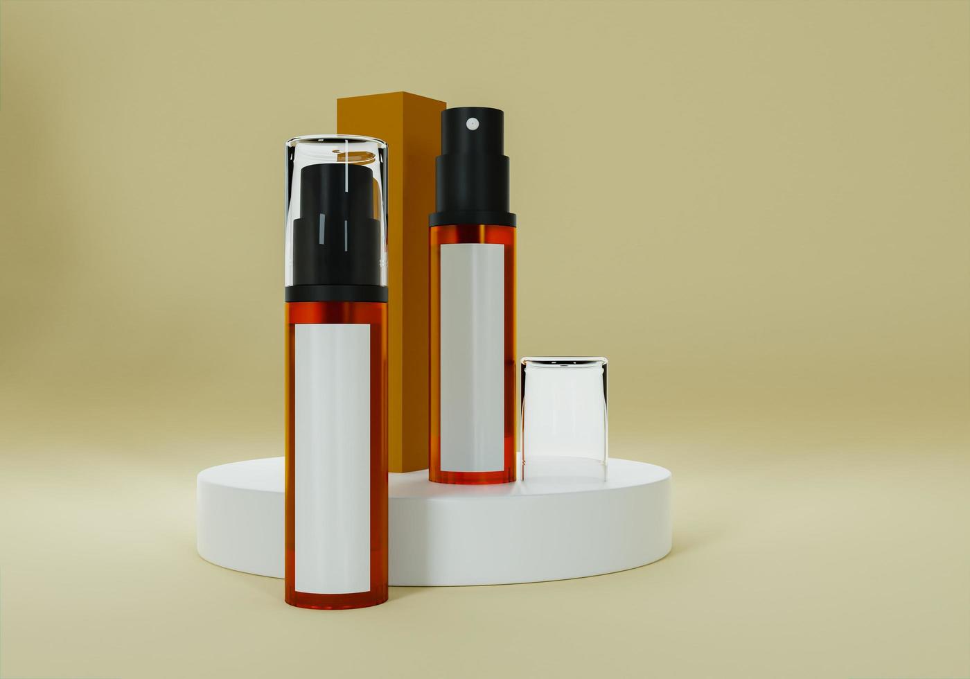 un tube de pulvérisation pour les médicaments ou les cosmétiques. photo