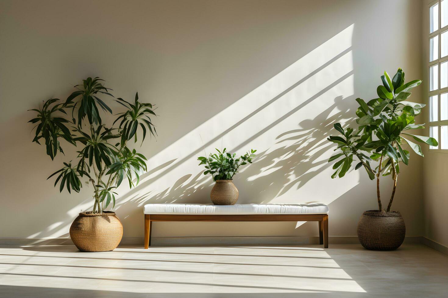 décoré les plantes et fleurs des pots pour nu ciment et grenier mur style. Accueil et Hôtel décoration idée conception. ai généré photo