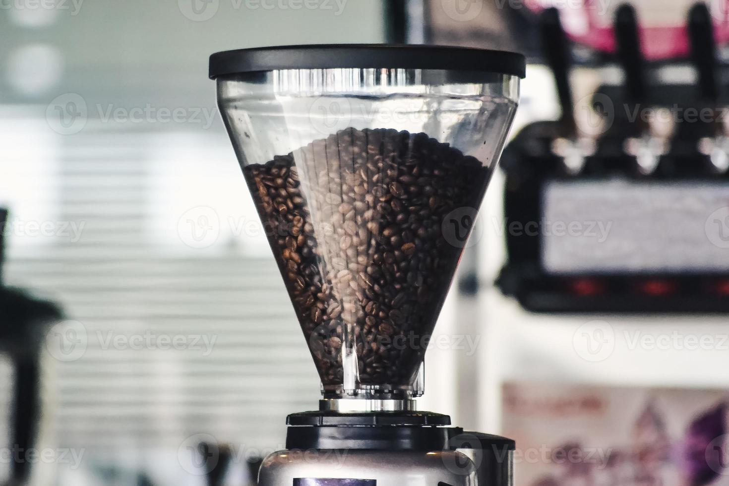 Close up image d'une machine à café photo