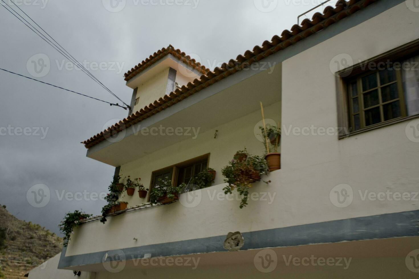 original coloré Maisons sur le Espagnol île de canari gomera photo