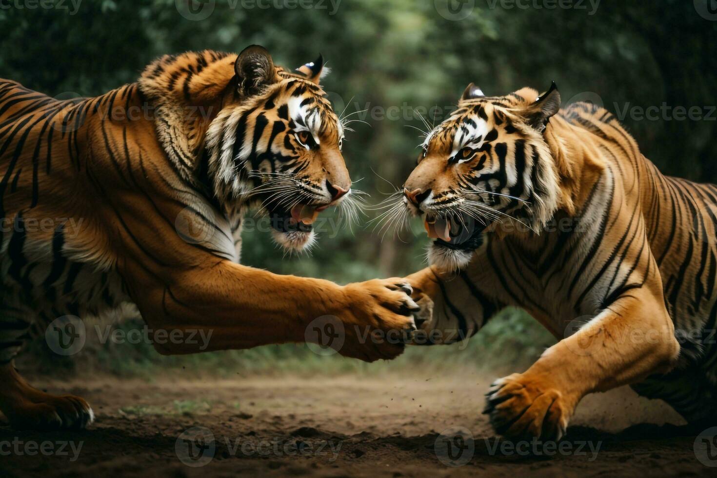 Bengale tigre fond d'écran ai généré photo