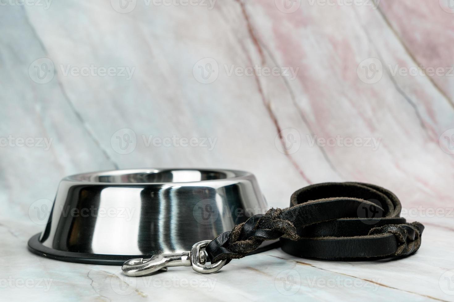bol avec laisses pour chien ou chat. concept d'accessoires pour animaux de compagnie. photo