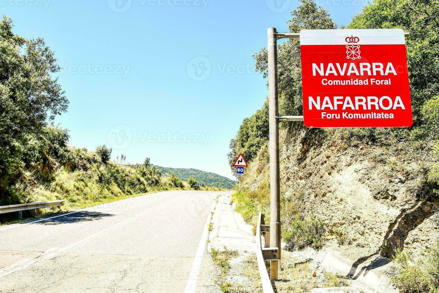 Navarre, Espagne, route signe photo