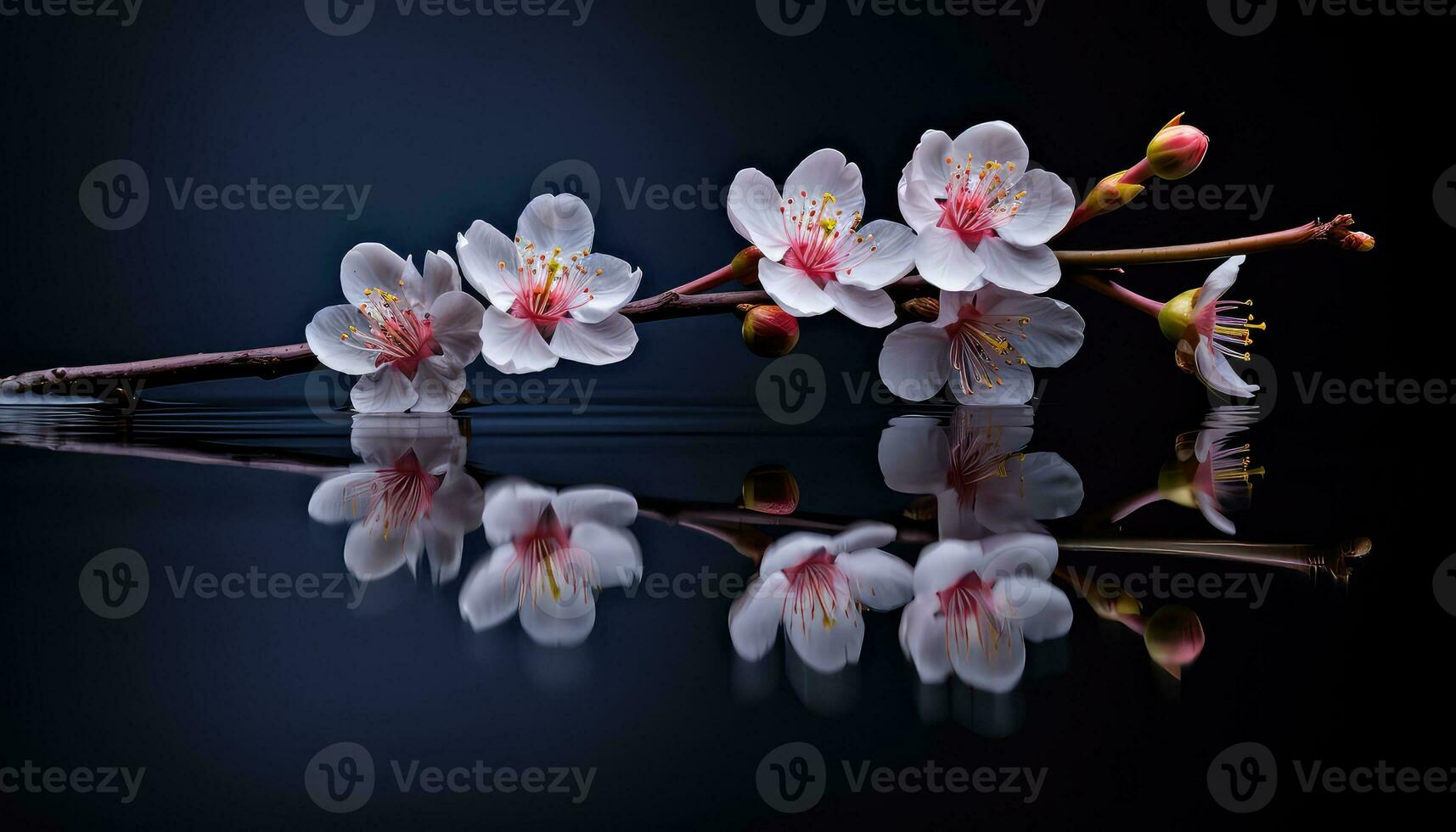 fleur beauté dans une serein Extérieur réglage ai généré photo