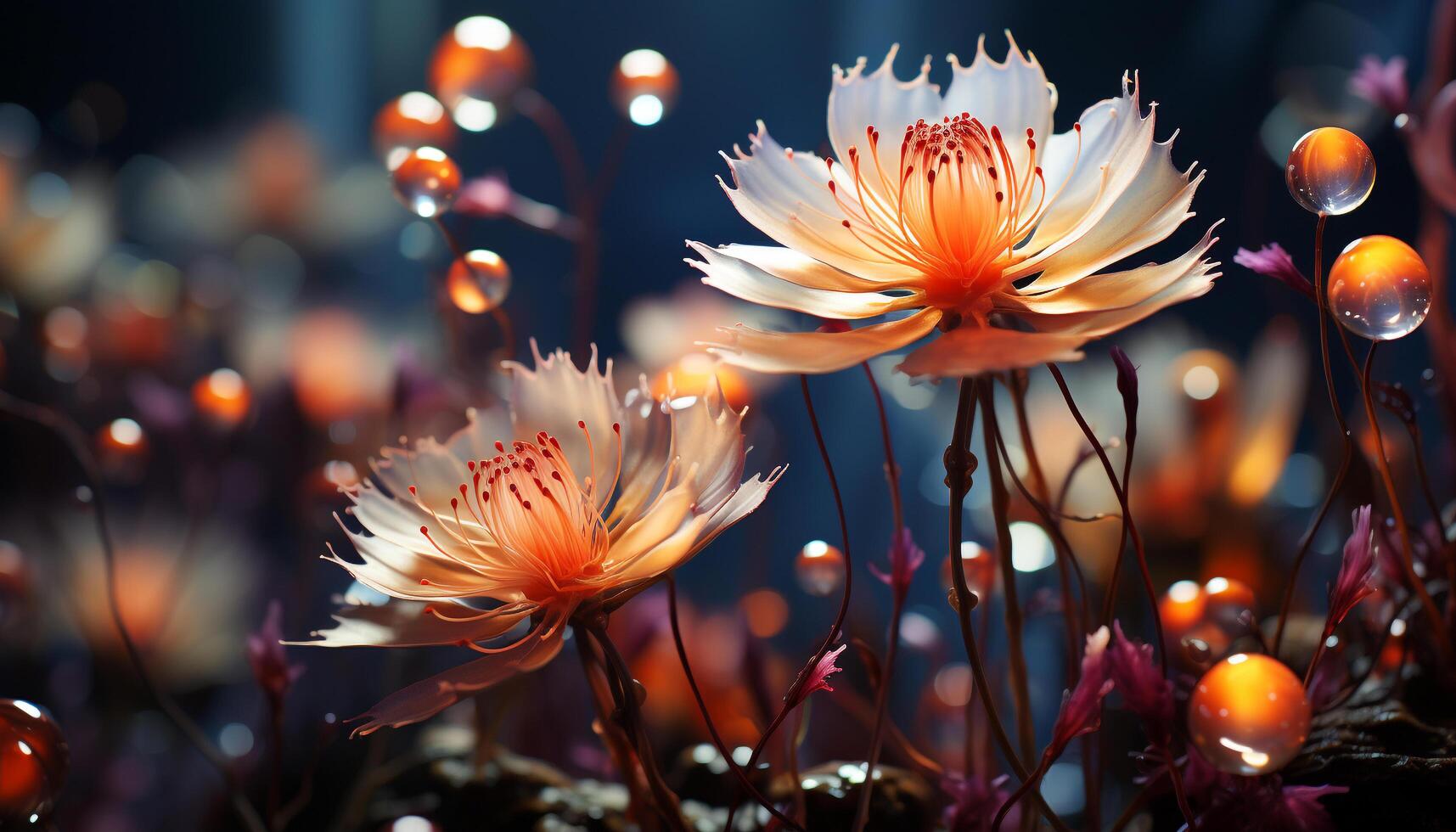 vibrant coloré fleur pétales créer une magnifique la nature bouquet en plein air généré par ai photo