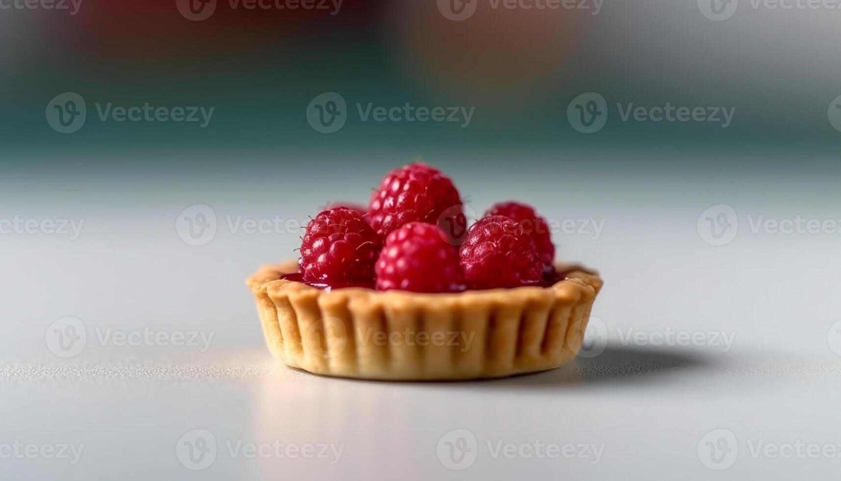 fraîchement cuit fait maison baie muffin sur une blanc assiette généré par ai photo