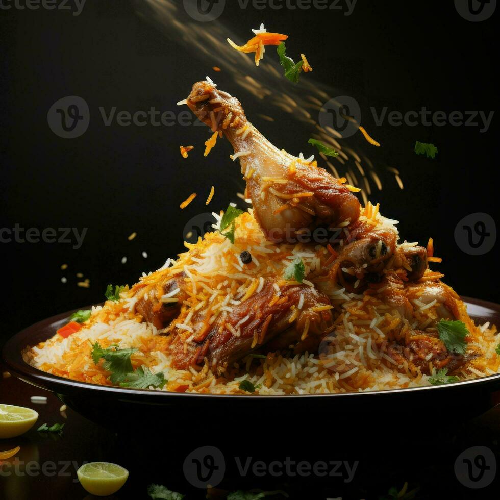 ai génératif une photo de biryani