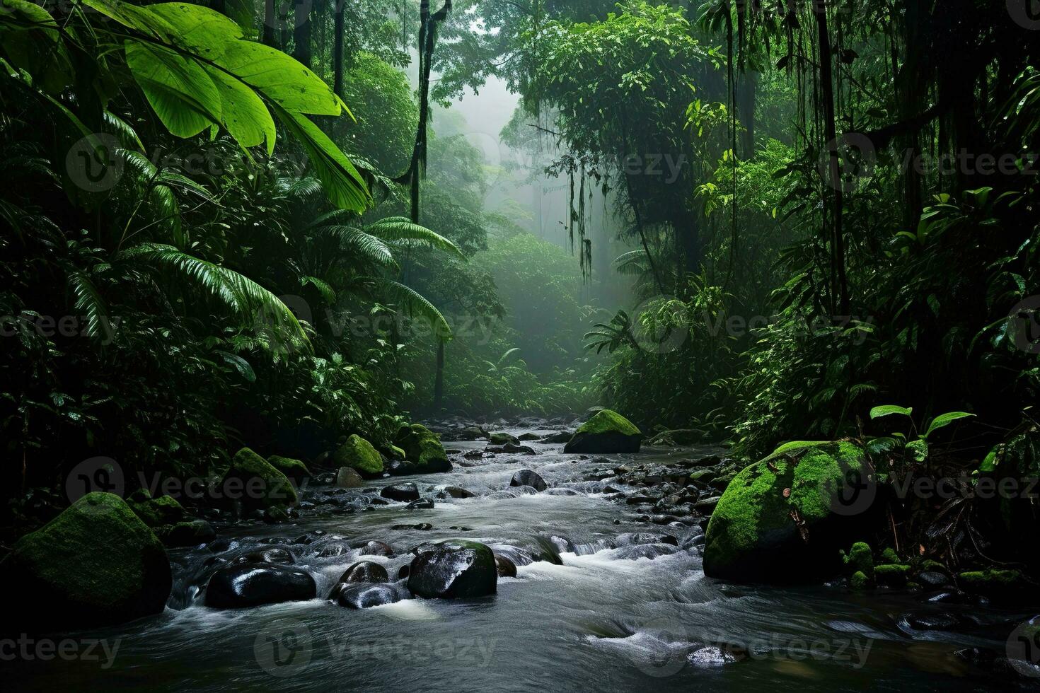 magnifique luxuriant forêts tropicales dans central Amérique. génératif ai photo