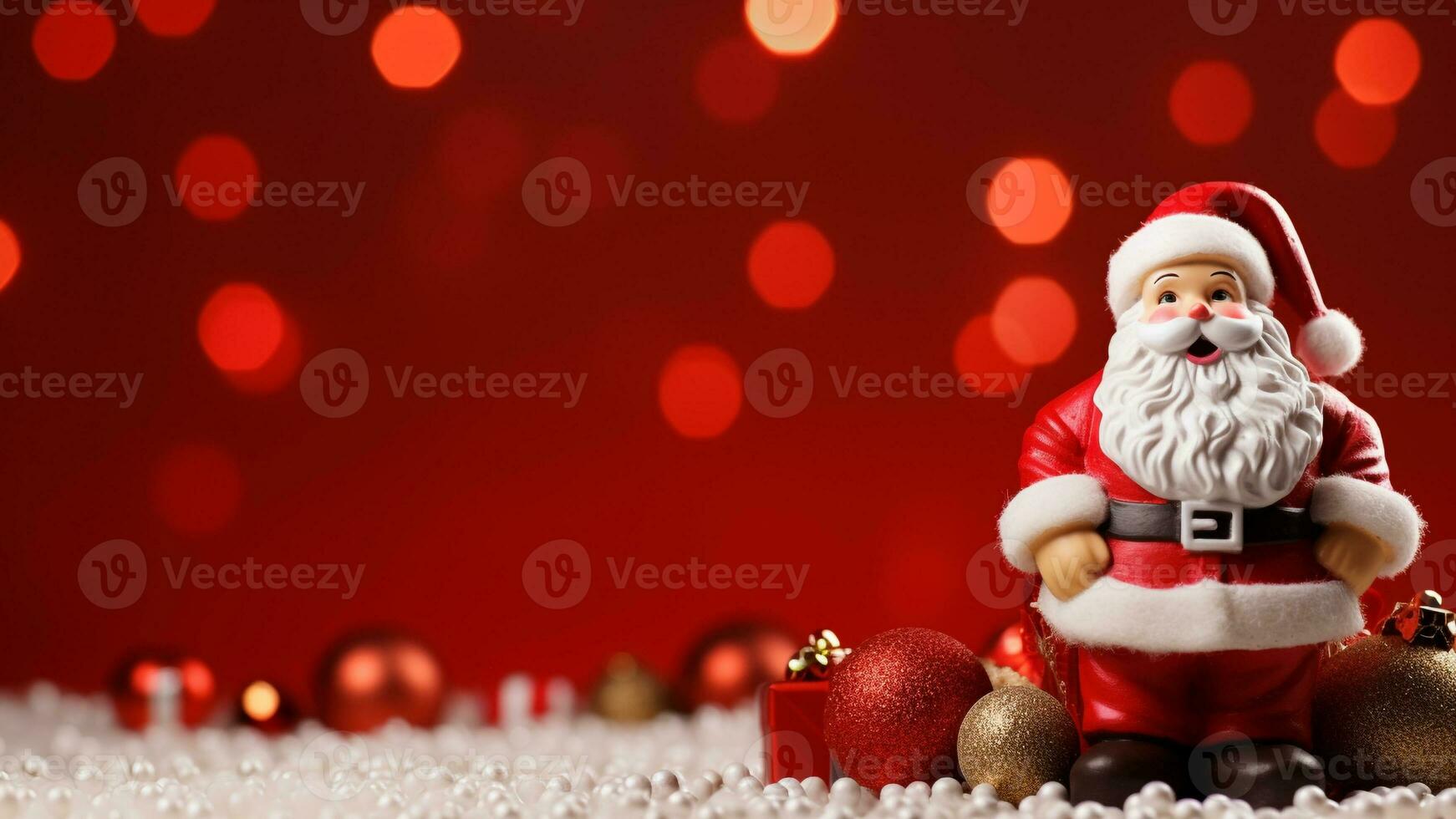 joyeux Noël rouge Contexte avec ample copie espace, ai génératif photo