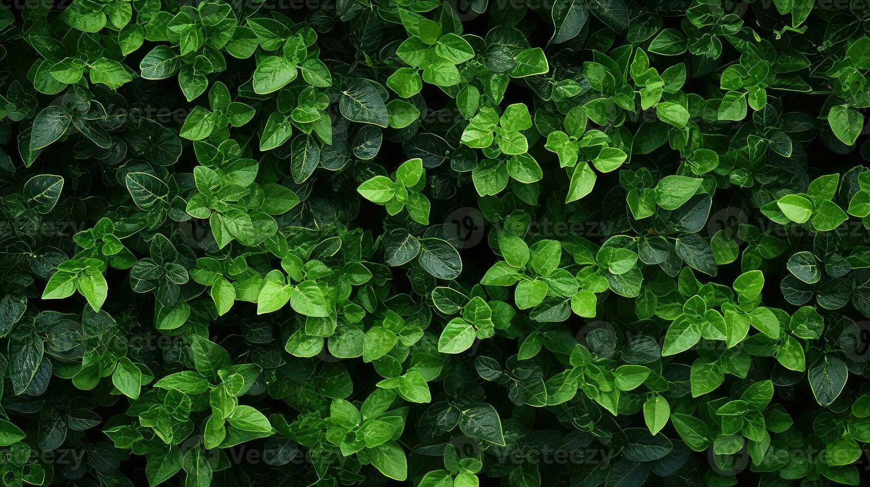 flatlay Naturel vert Frais Haut vue ai généré photo