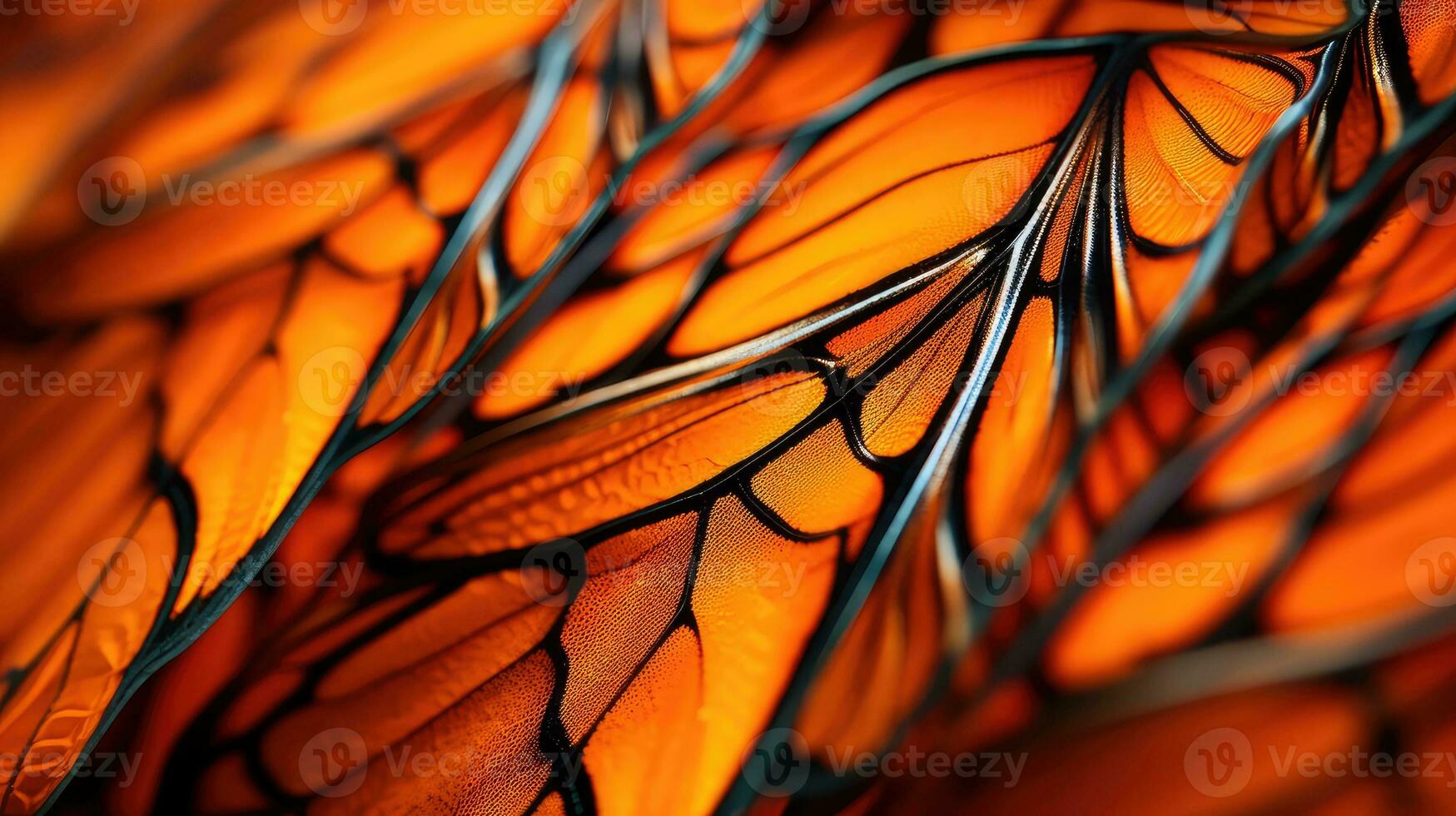 abstrait Orange macro Contexte détaillé ai généré photo