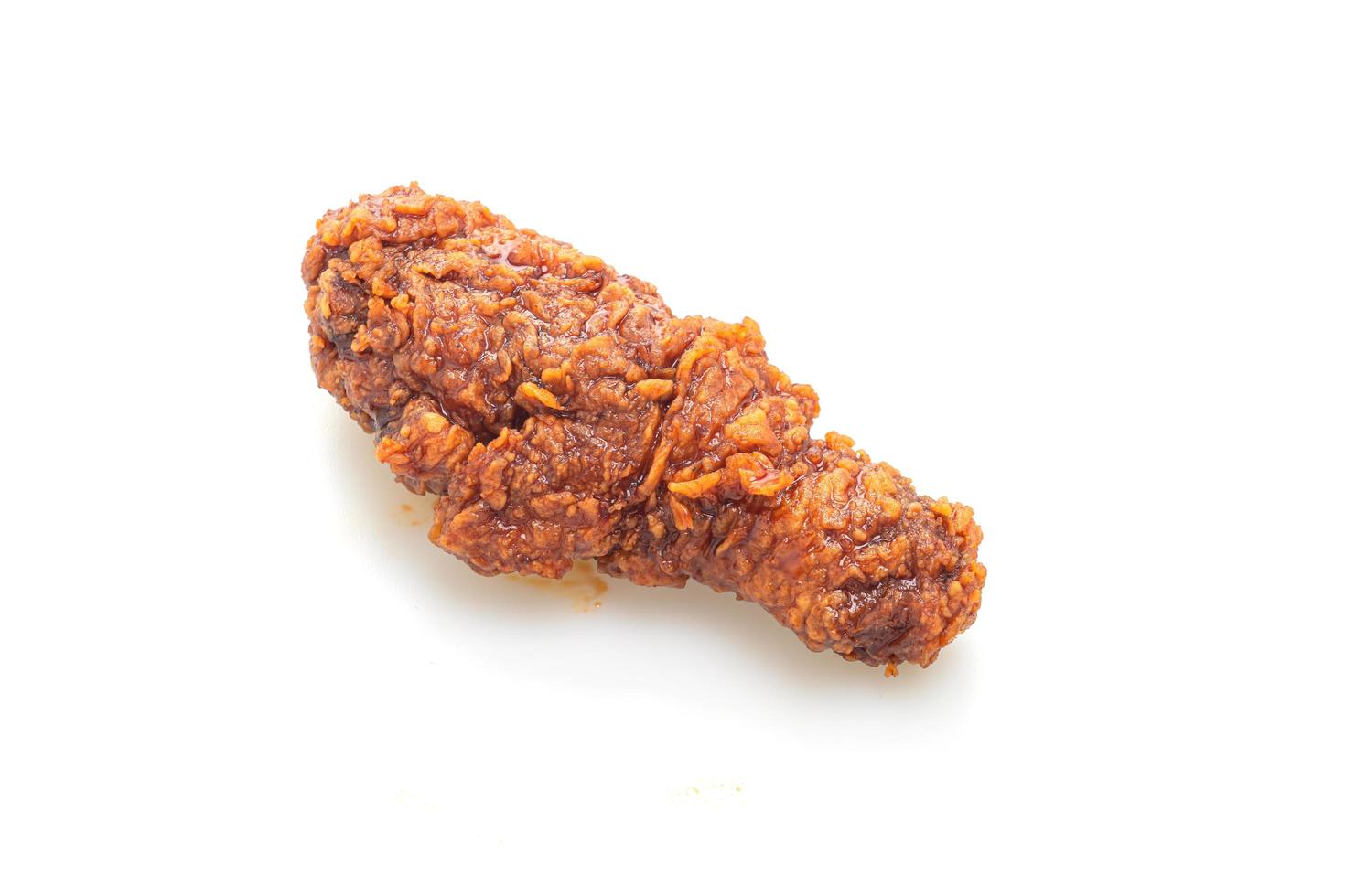 poulet frit sur fond blanc photo