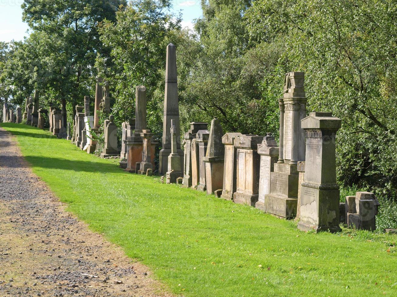 nécropole du cimetière de Glasgow photo