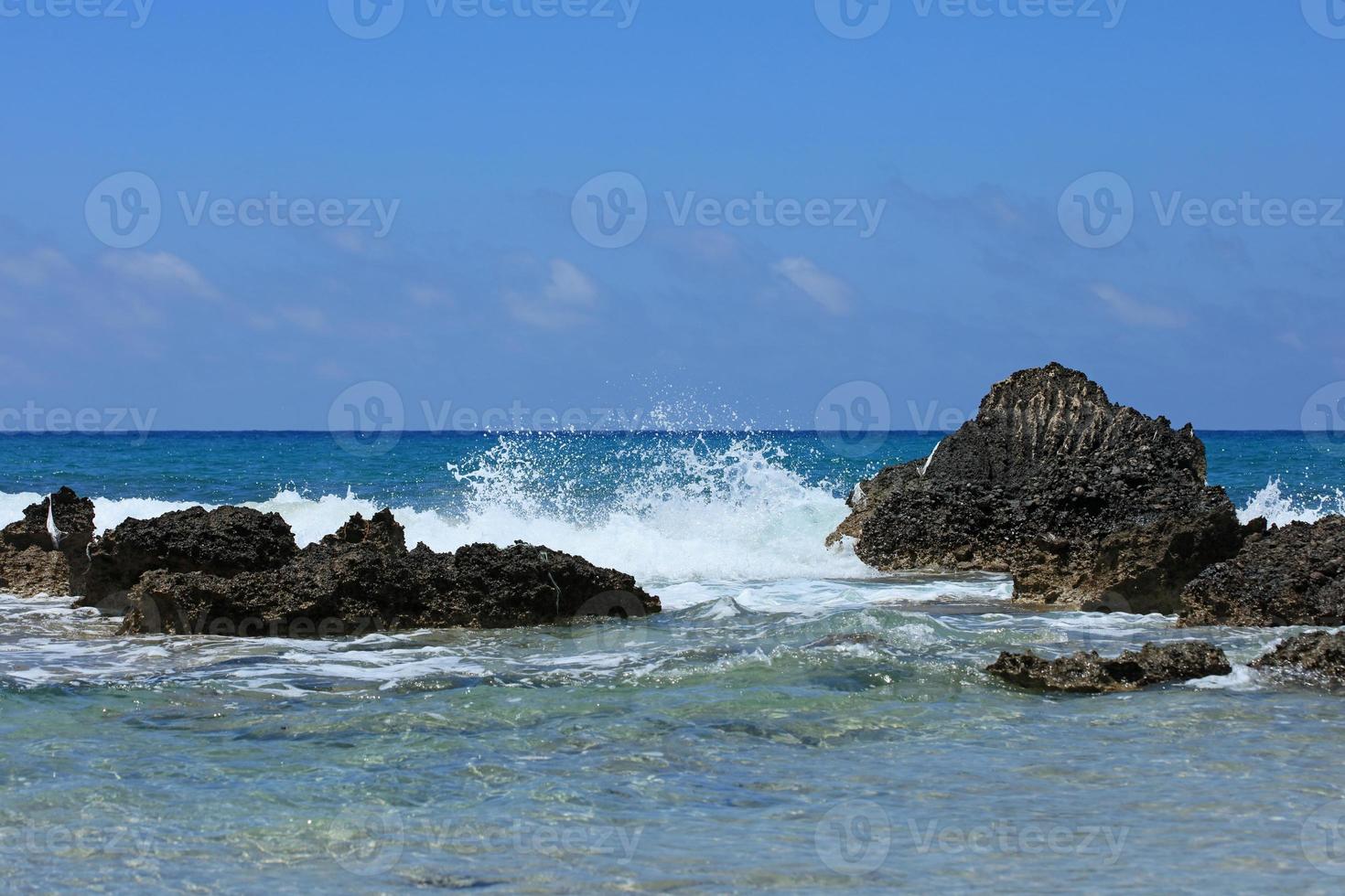 plage de falassarna lagon bleu île de crète été 2020 vacances covid19 photo