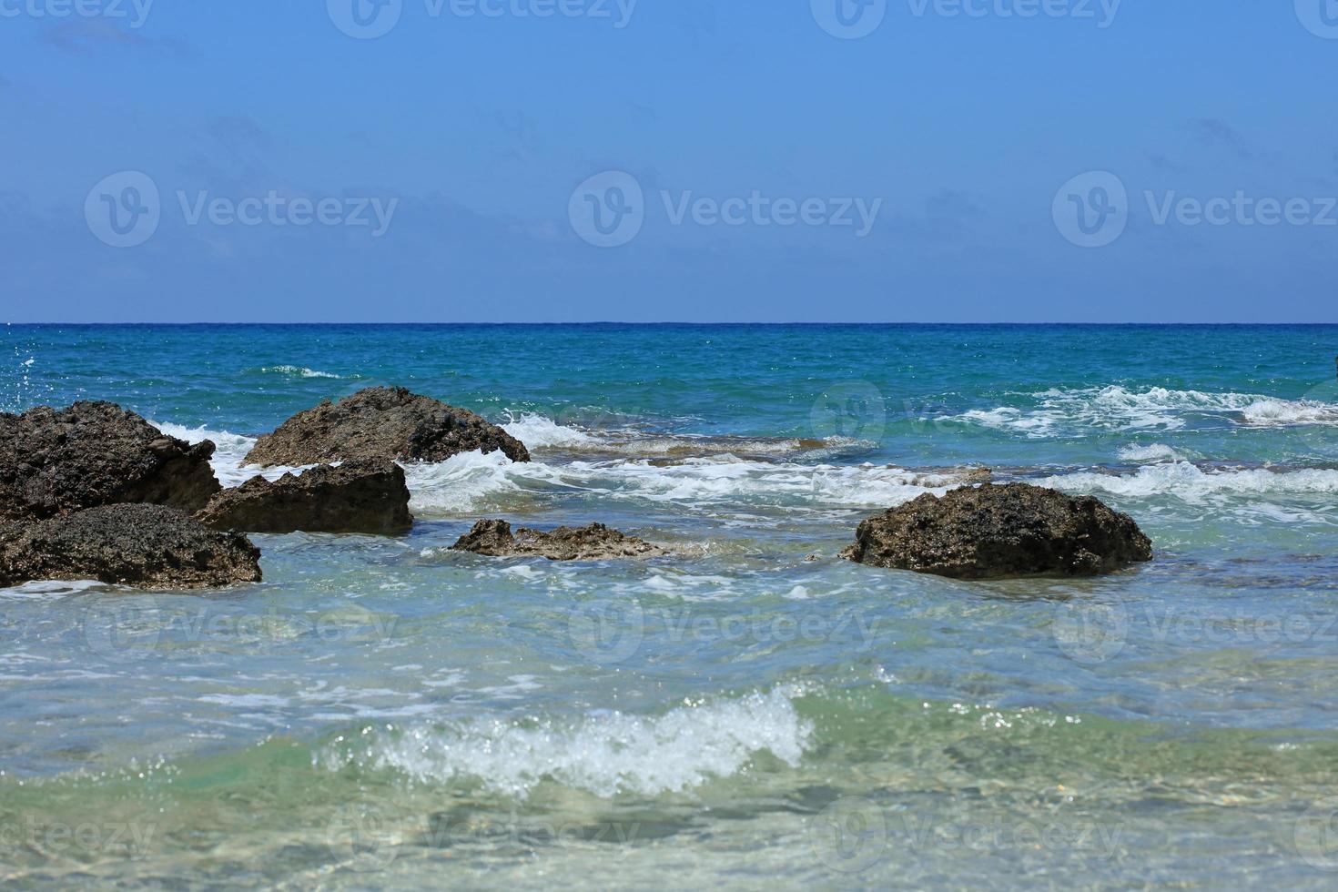 plage de falassarna lagon bleu île de crète été 2020 vacances covid19 photo