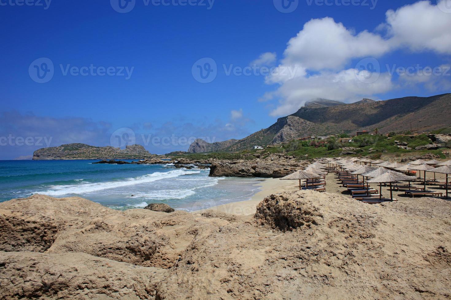 plage de falassarna lagon bleu île de crète été 2020 vacances covid19 photo