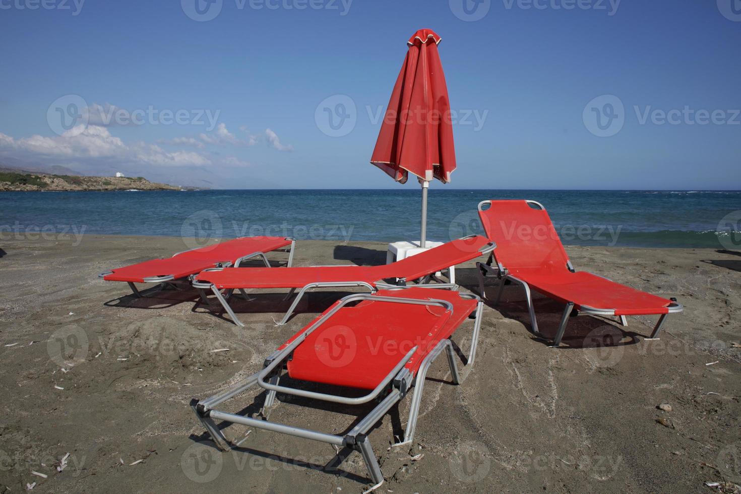 vacances à frangokastello beach creta island fond d'été grec photo