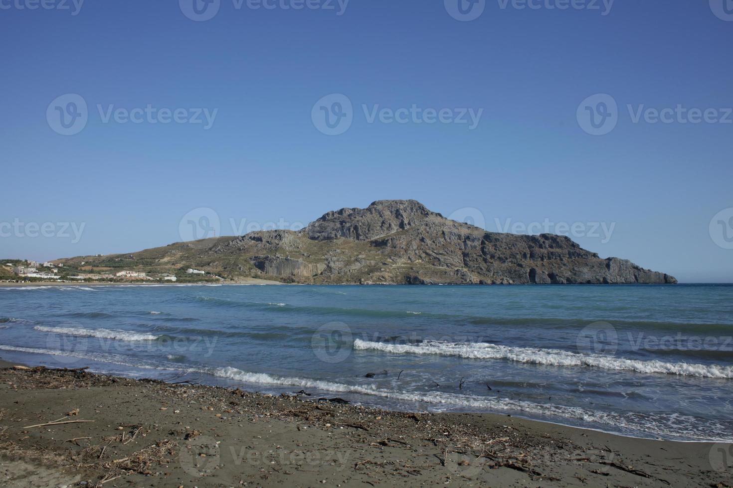 plakias beach creta island été 2020 covid-19 vacances de saison photo