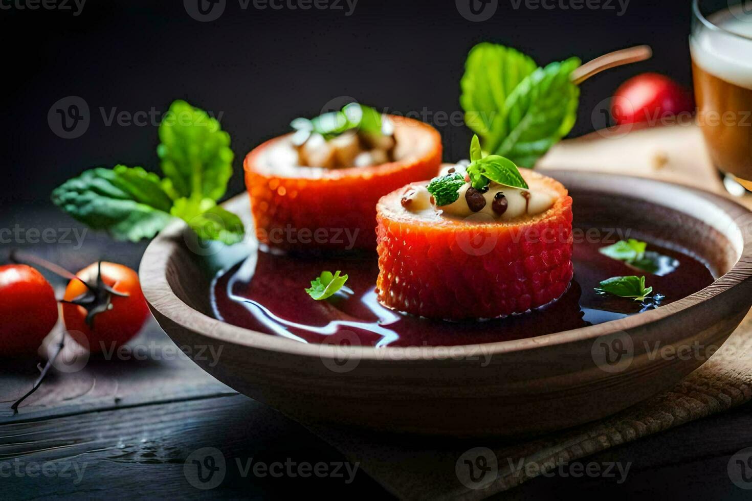 nourriture dans le cuisine. généré par ai photo