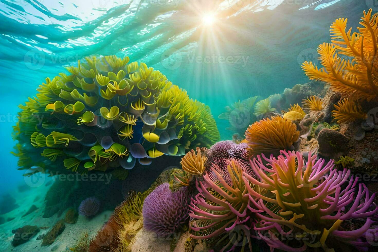 le génial barrière récif, Australie. généré par ai photo