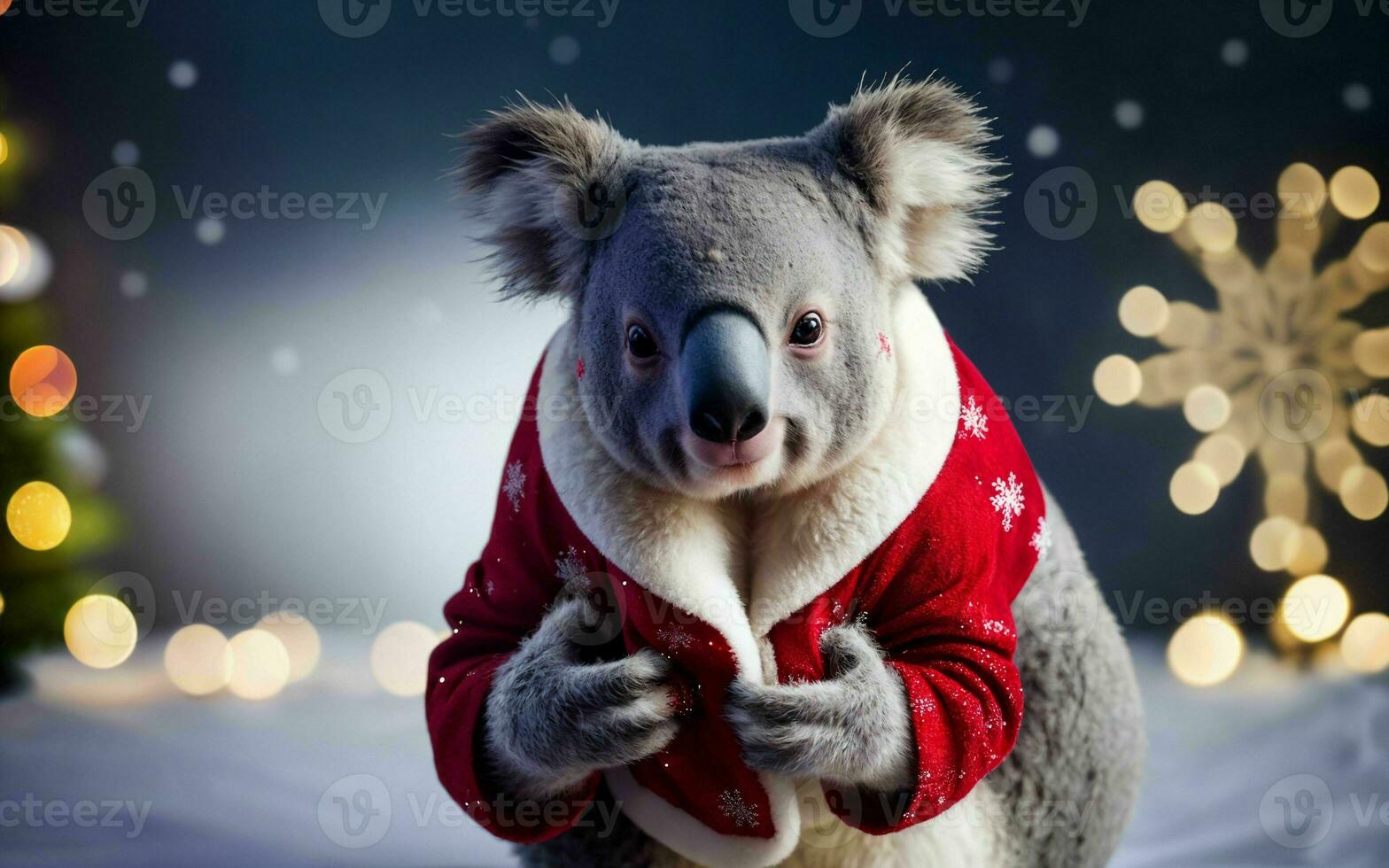 les koalas Noël fête de fête esprit dans le sauvage ai généré photo