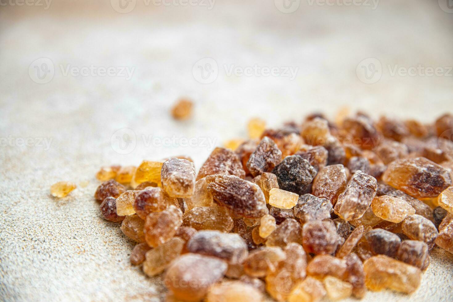 sucette de sucre candi en gros cristaux Stock Photo