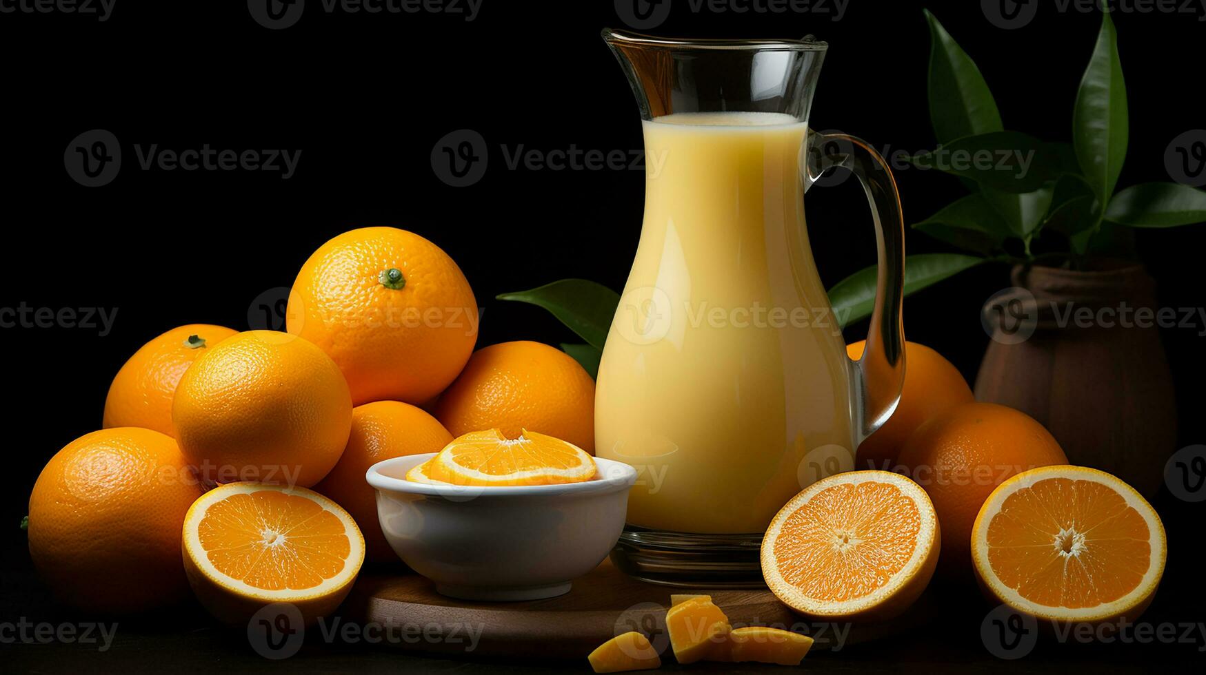 encore la vie avec citron jus et citrons, ai généré photo