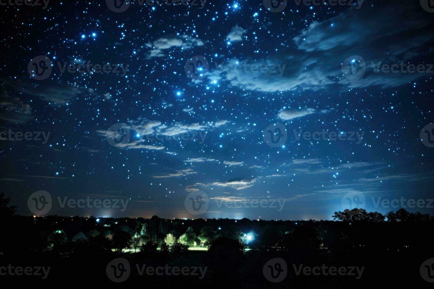 ciel à nuit situation ai généré photo