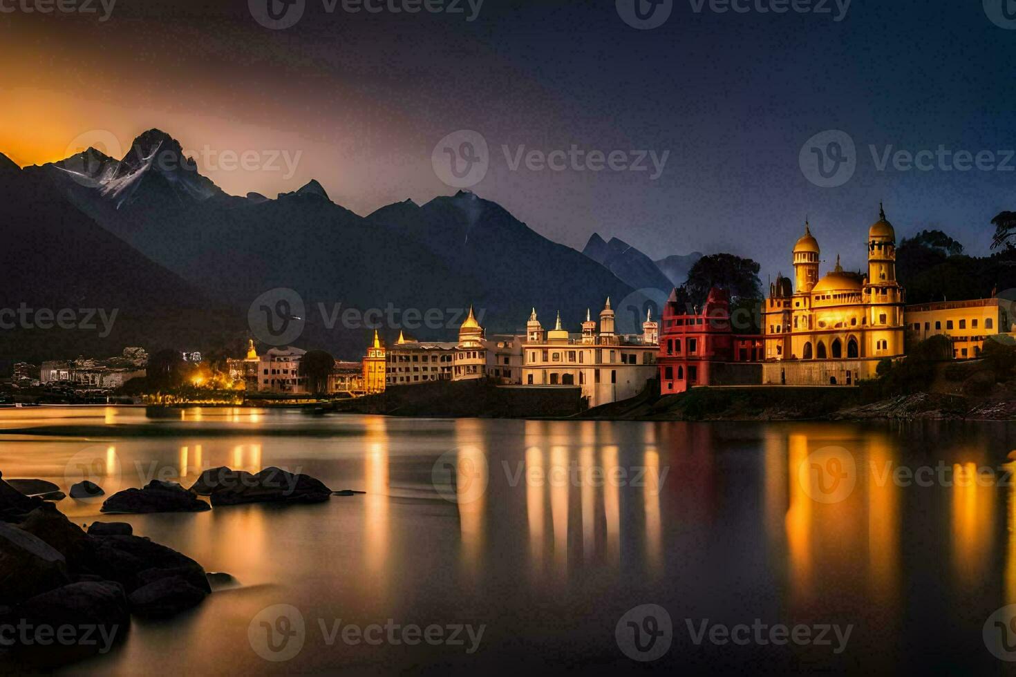 le ville de udaipur dans Inde. généré par ai photo