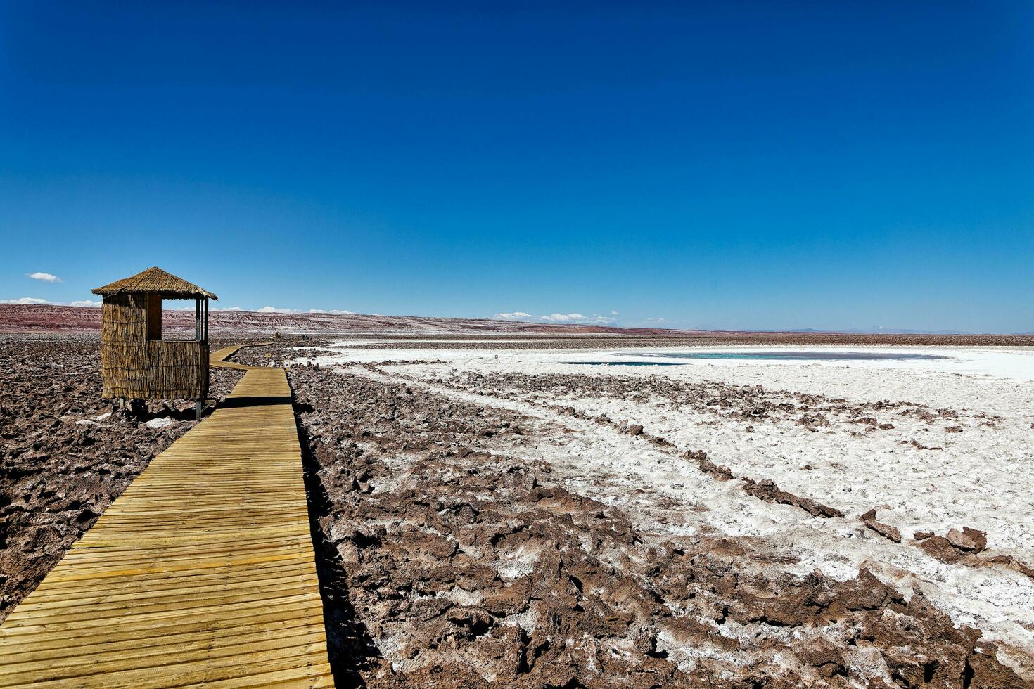 paysage de le caché baltinache lagunes - atacama désert - Chili. photo