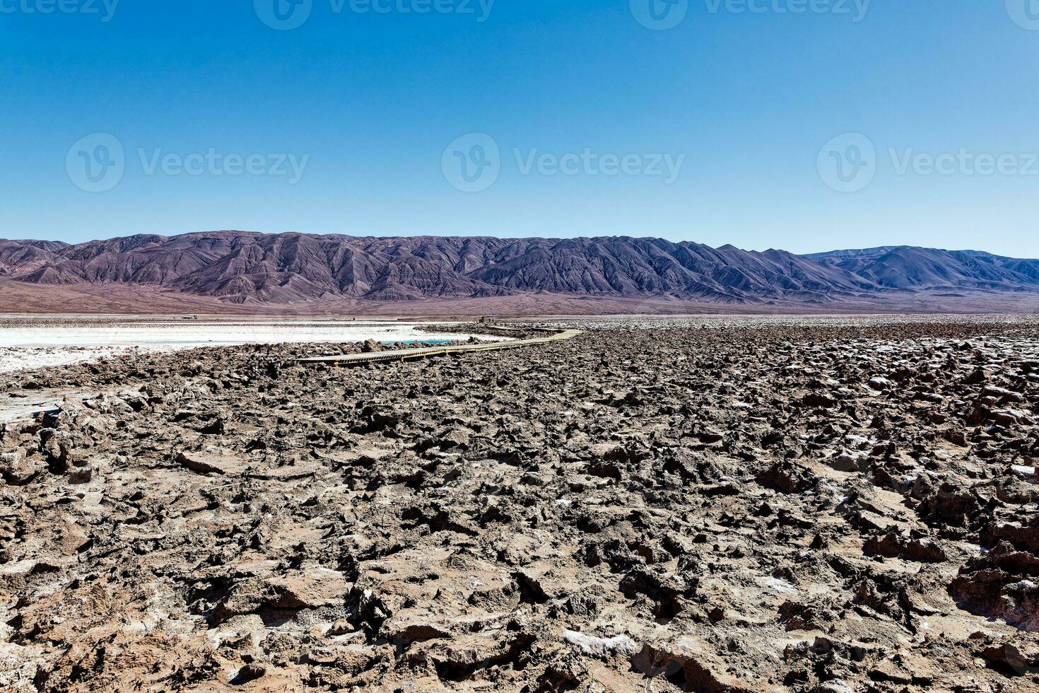 paysage de le caché baltinache lagunes - atacama désert - Chili. photo