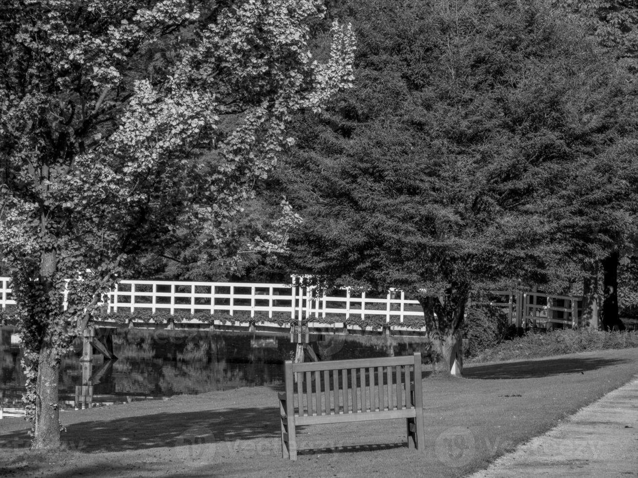 Château et parc dans westphalie photo