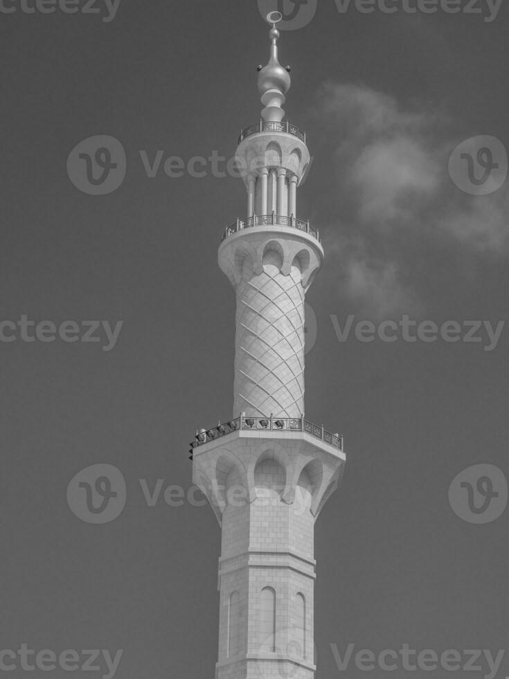 mosquée à abu dhabi photo