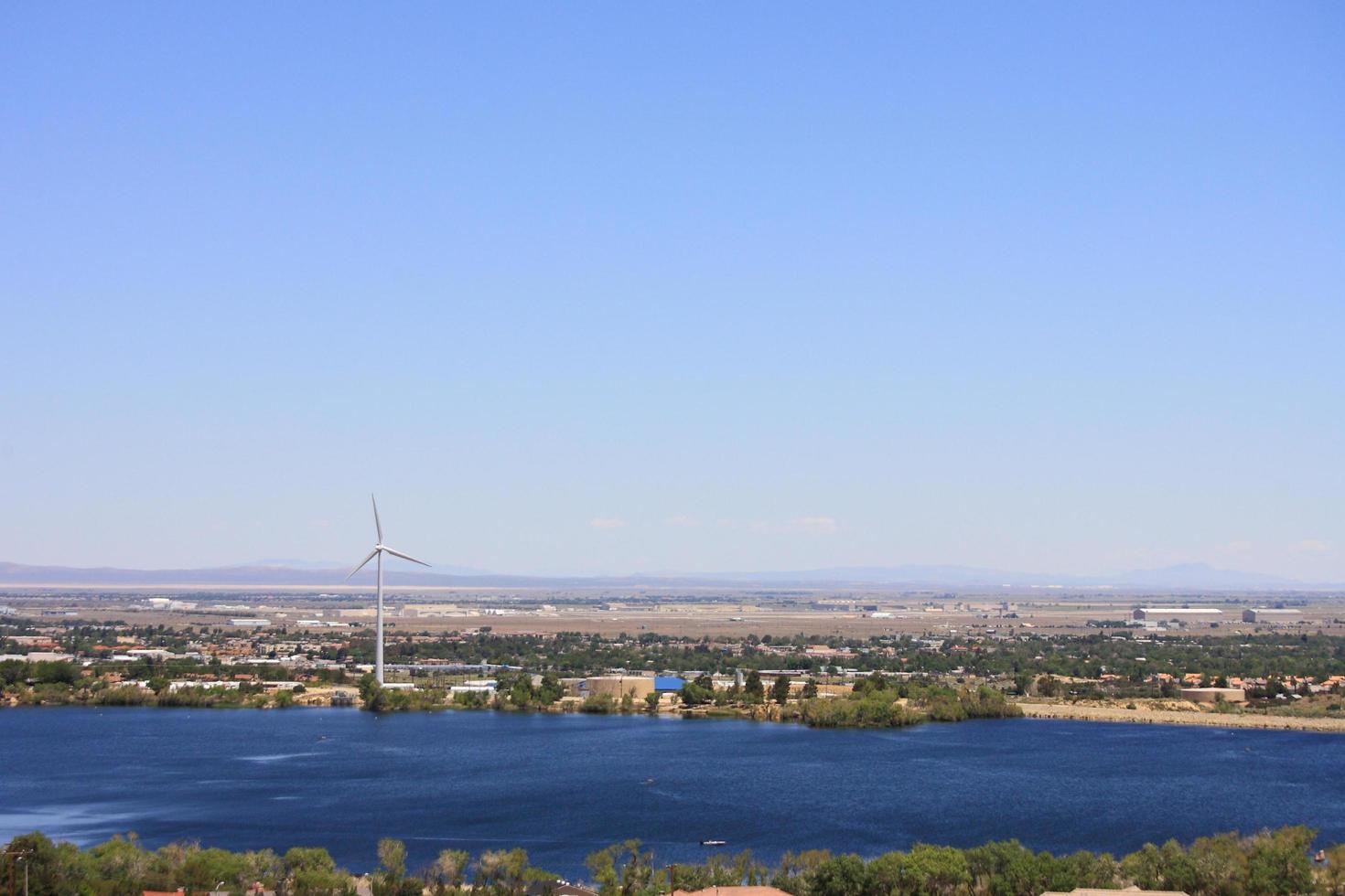 moulins à vent et lacs américains photo