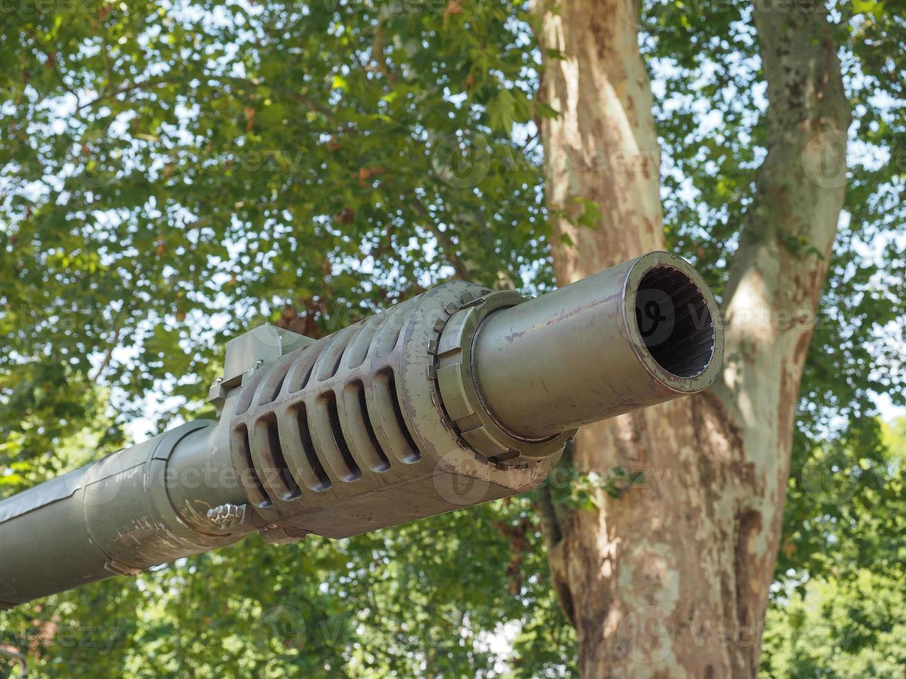 canon de char utilisé par l'armée photo