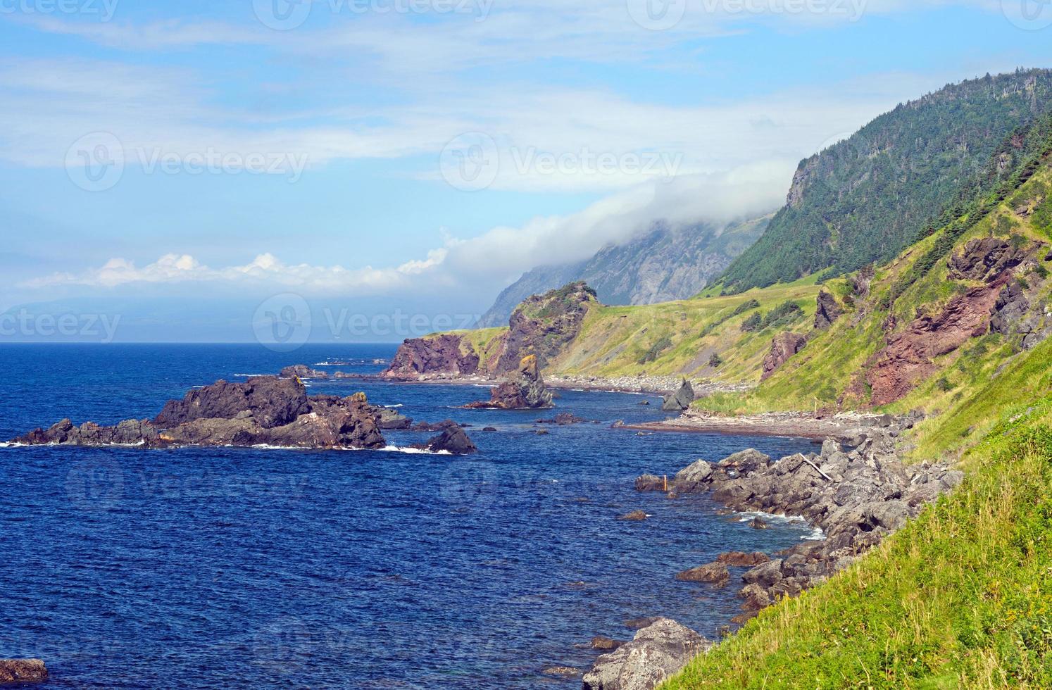 côte rocheuse un jour d'été photo