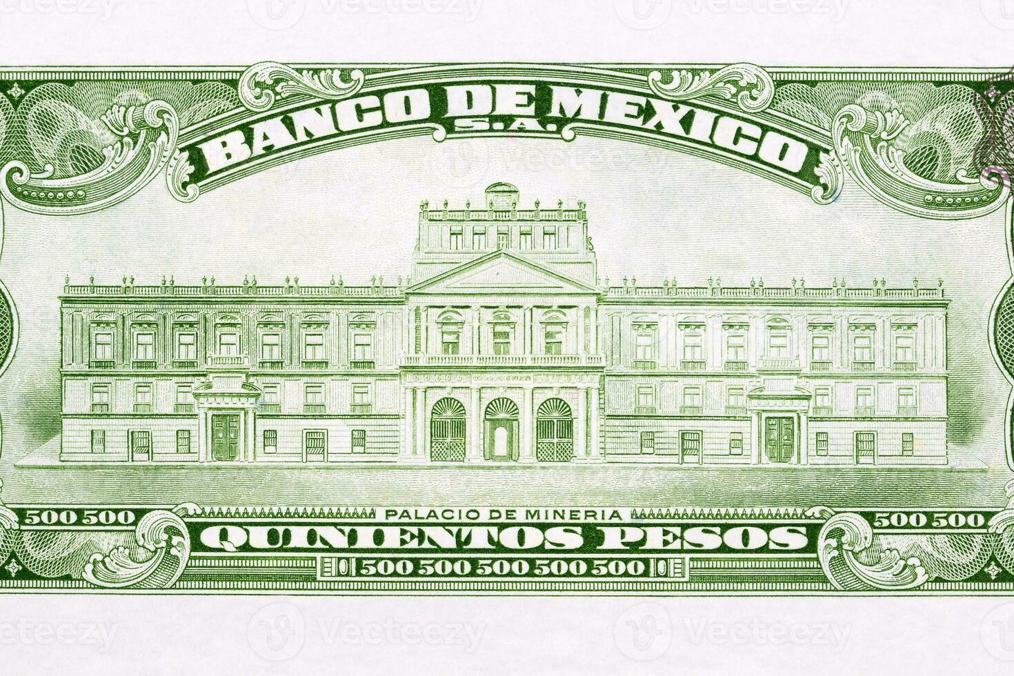 exploitation minière palais de vieux mexicain argent photo