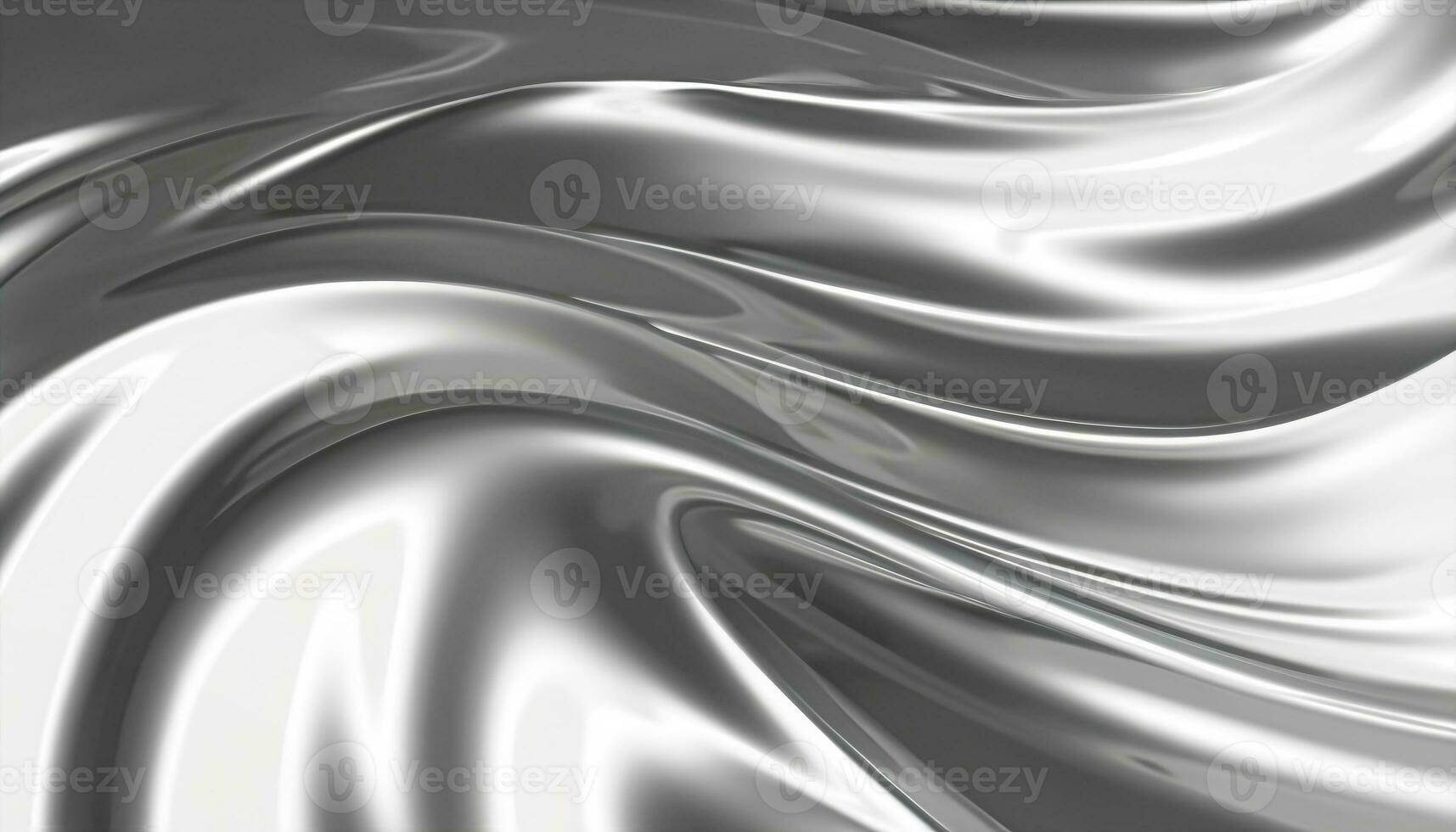 abstrait argent pente Contexte. couler chrome liquide métal vagues. ai génératif photo