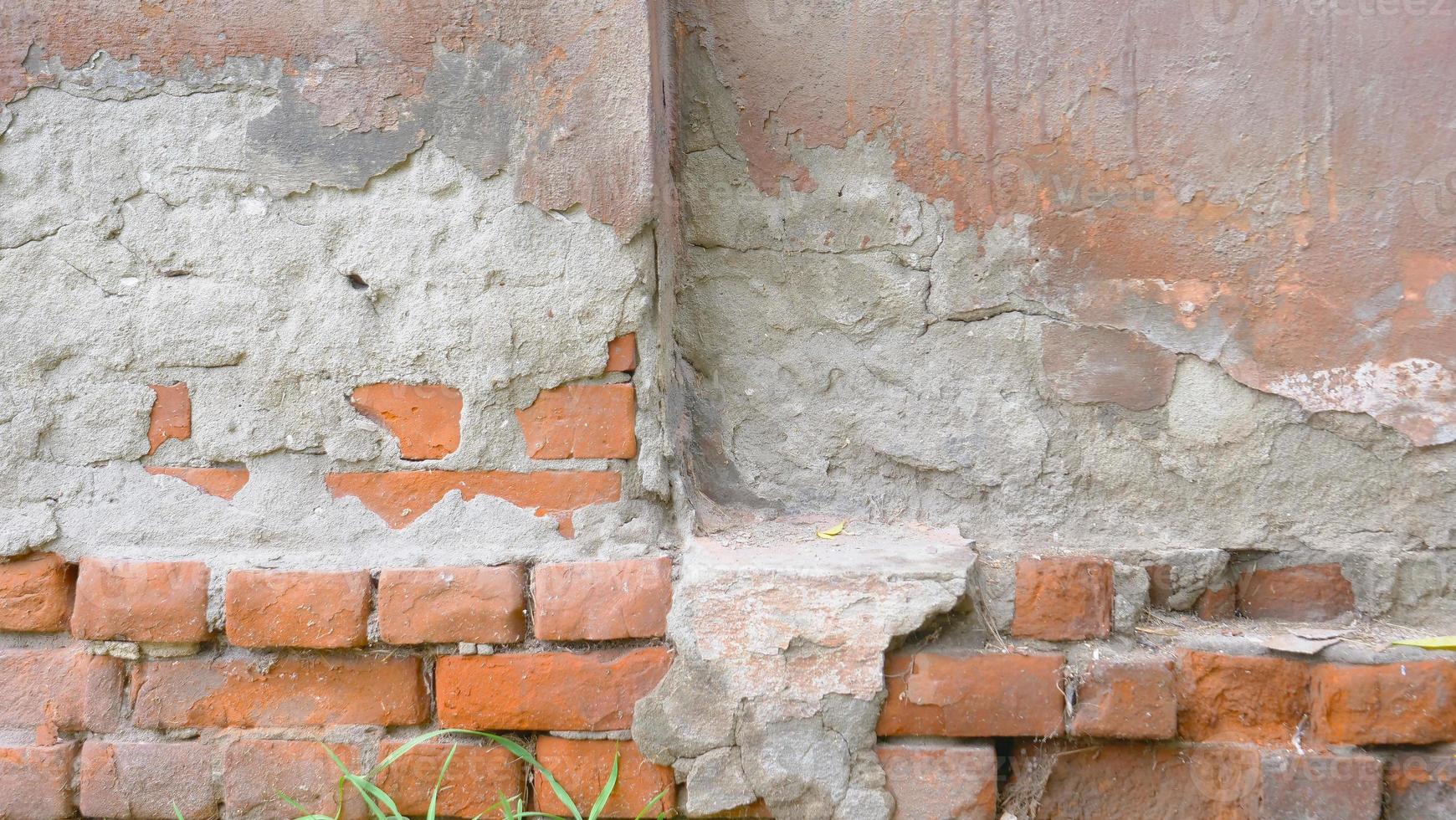 Image d'arrière-plan de la texture de la brique rouge béton vintage rétro photo