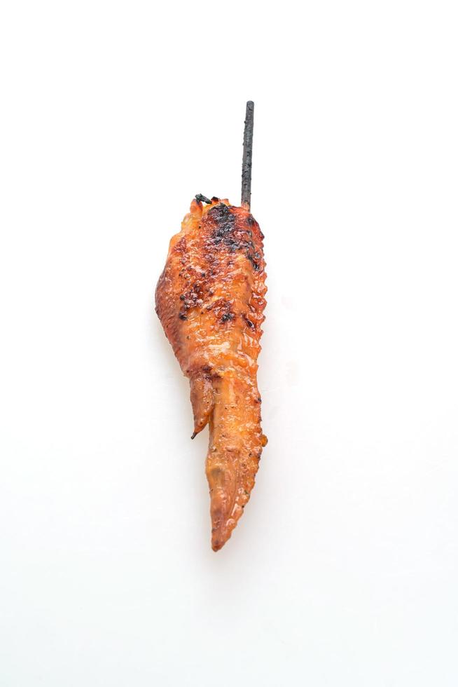 brochette d'ailes de poulet grillées photo