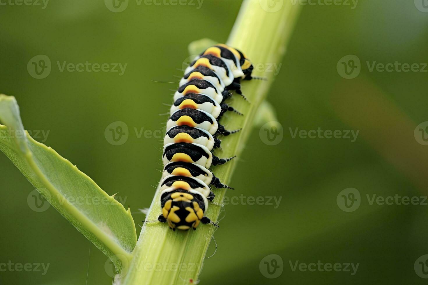 chenille queue d'aronde papillon. généré ai. photo