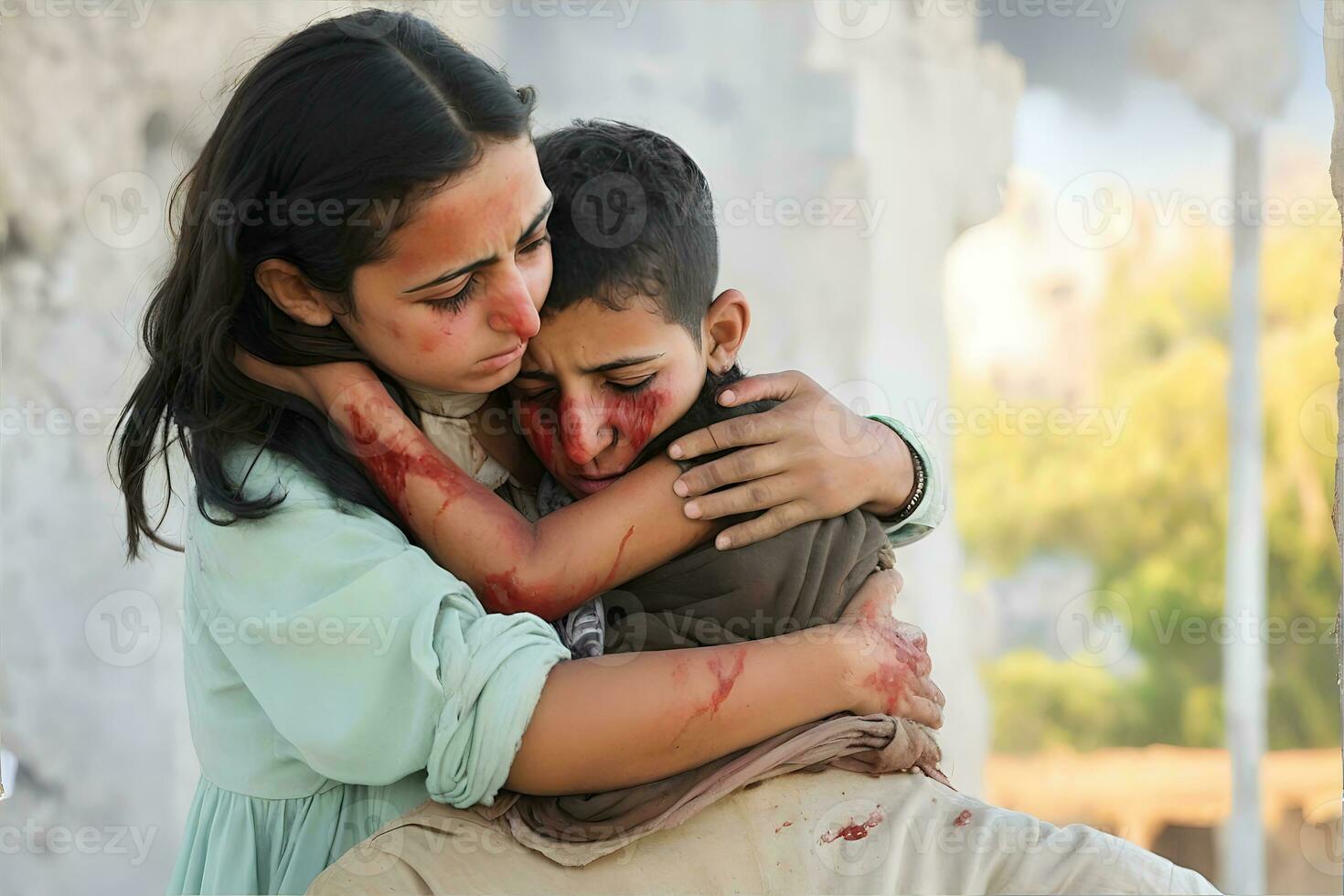 événements de guerre victimes cette la gauche chagrin tout plus de le monde, ai génératif, photo