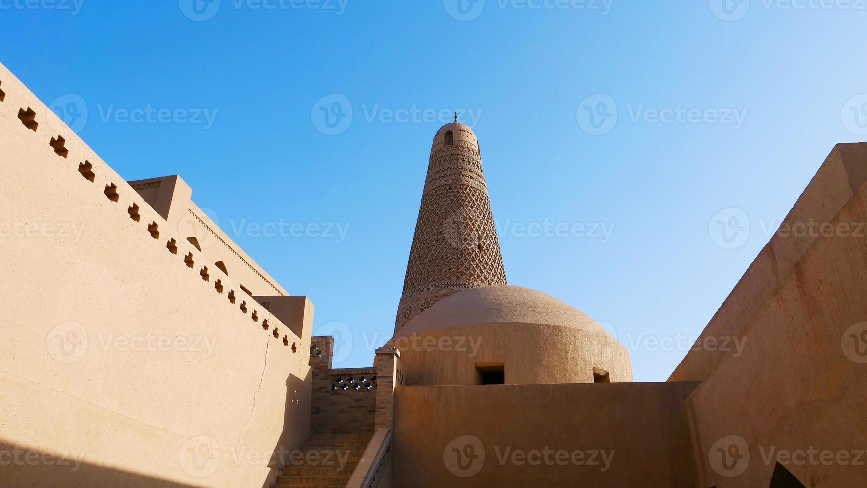 minaret emin ou tour sugong à turpan xinjiang, chine. photo