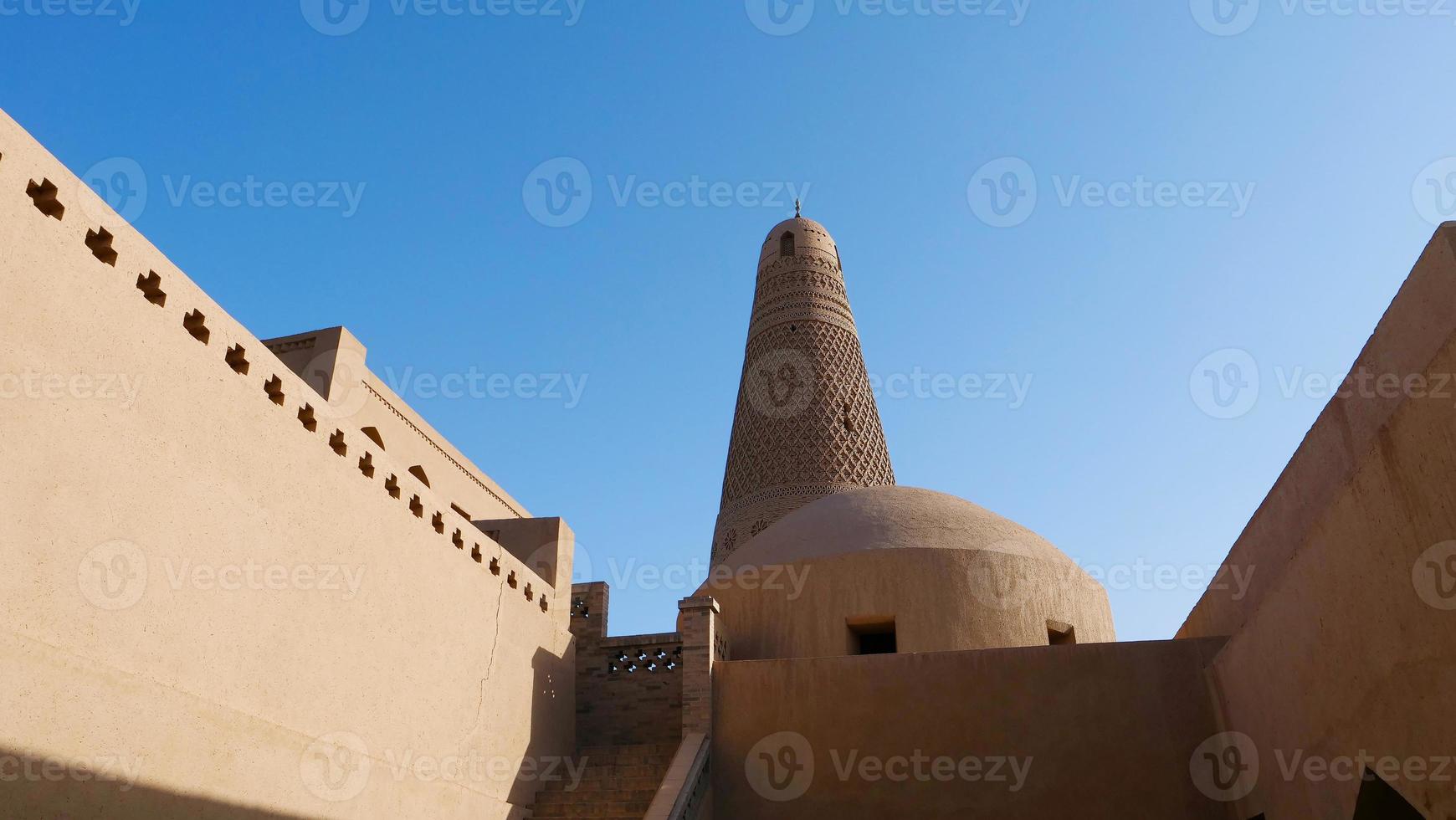 minaret emin ou tour sugong à turpan xinjiang, chine. photo