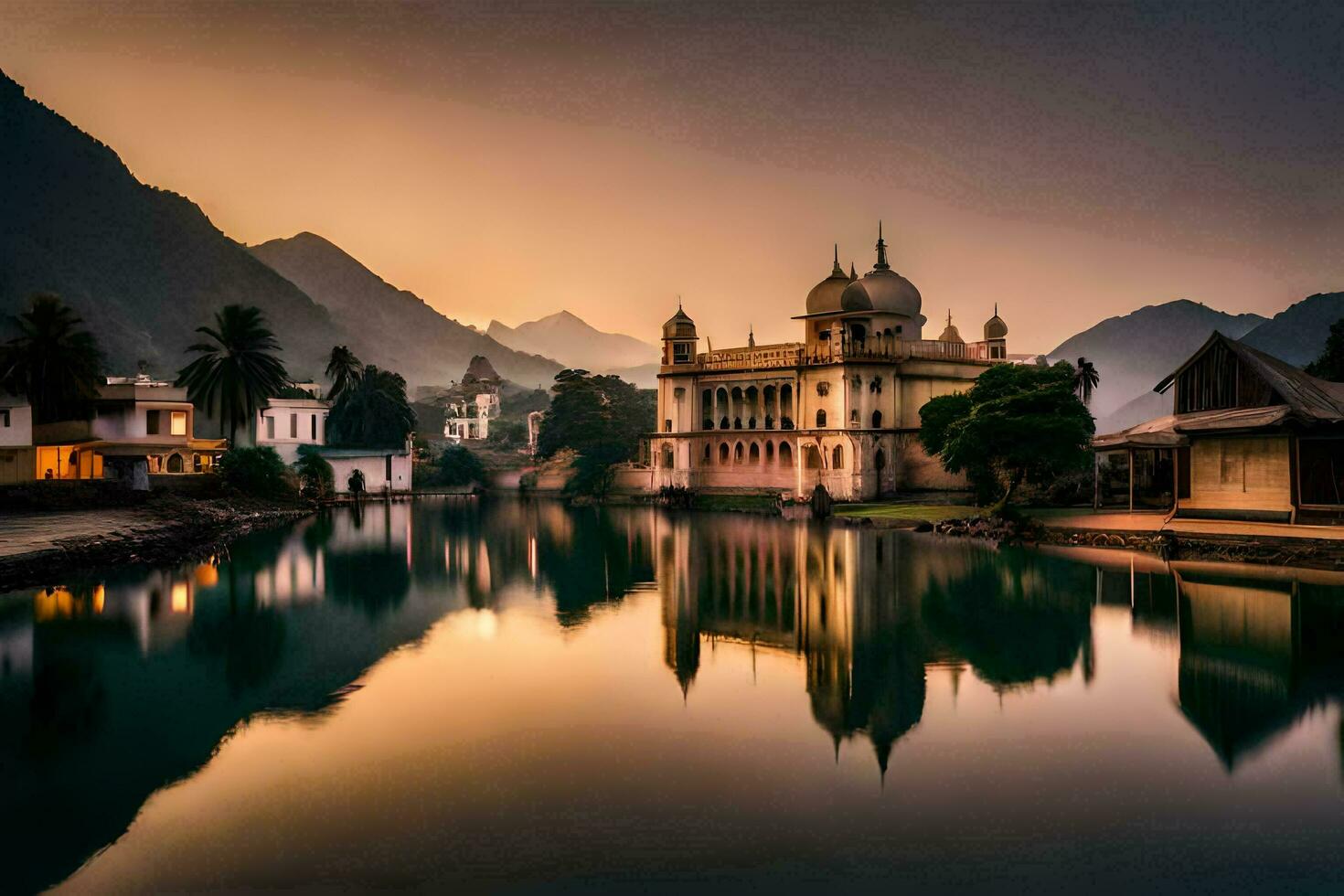 le palais de le prince de udaïpur, udaïpur, Inde. généré par ai photo