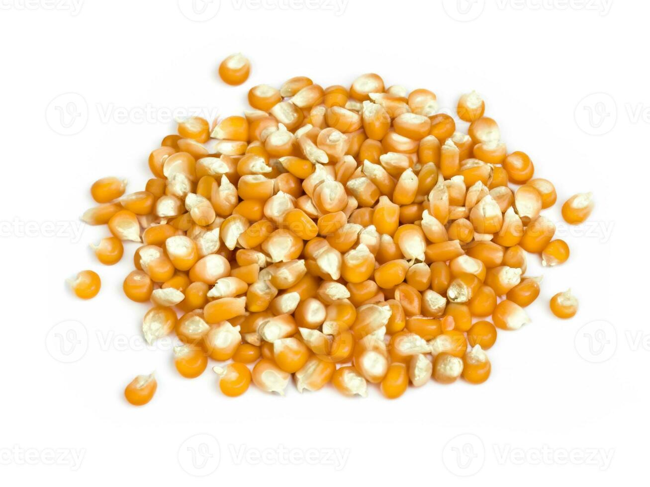 pile de blé graines isolé sur blanc Contexte photo