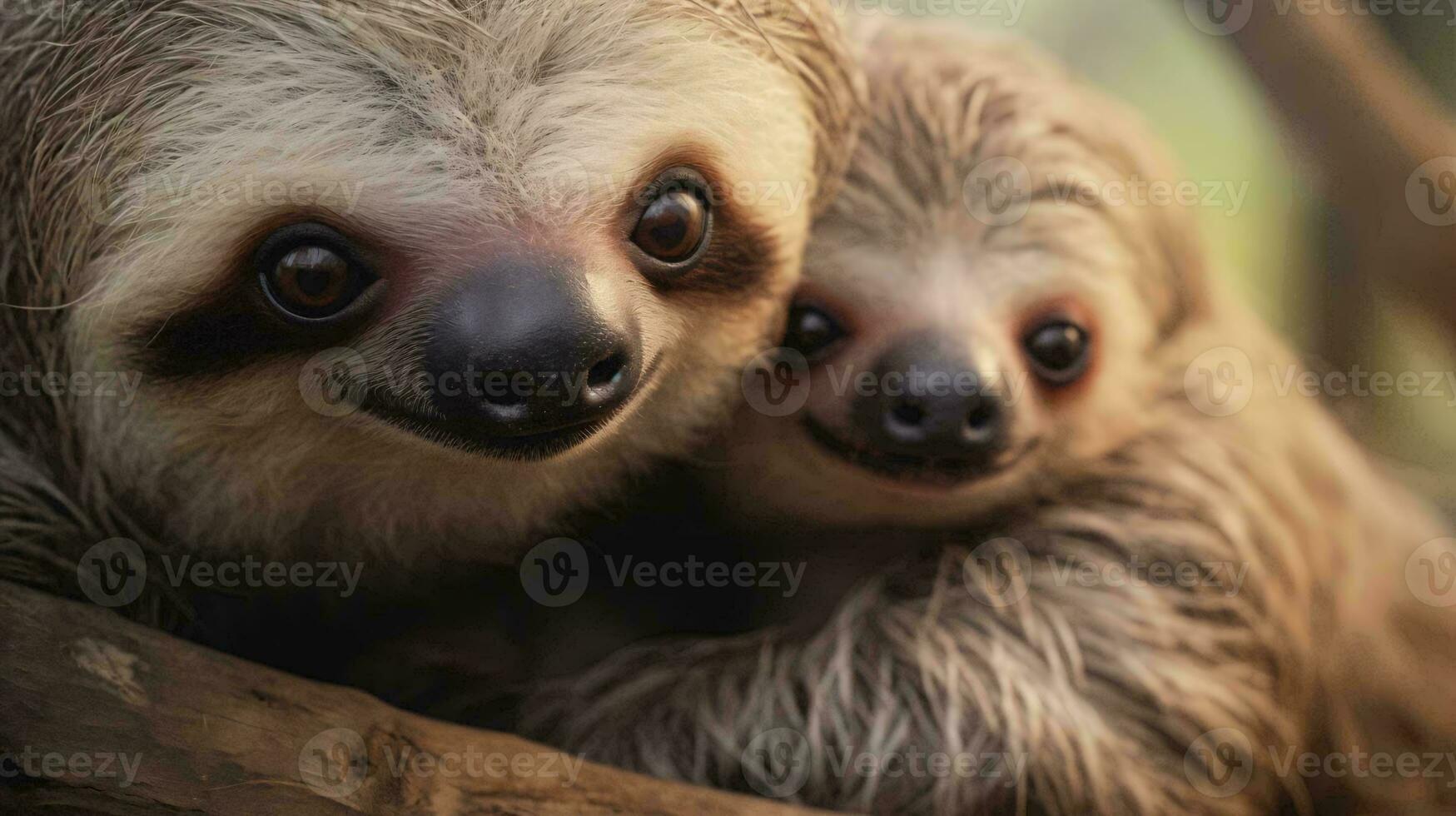 une couple de les paresseux ai généré photo