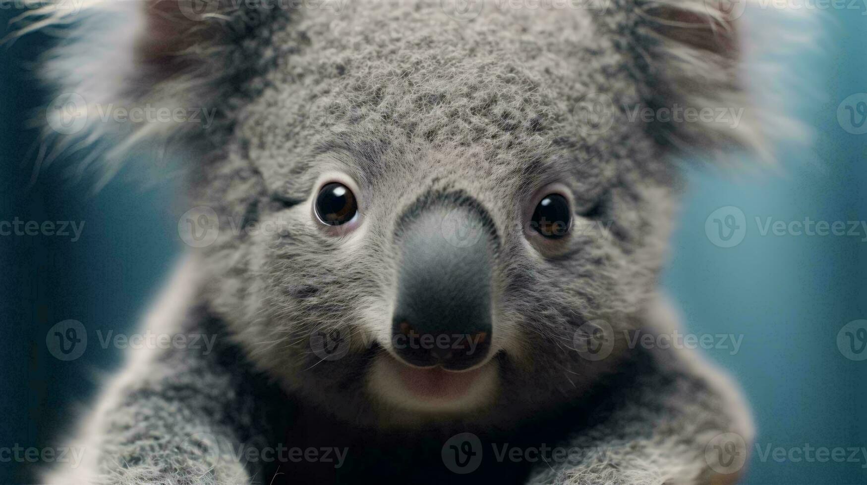 une koala ours avec gros yeux ai généré photo
